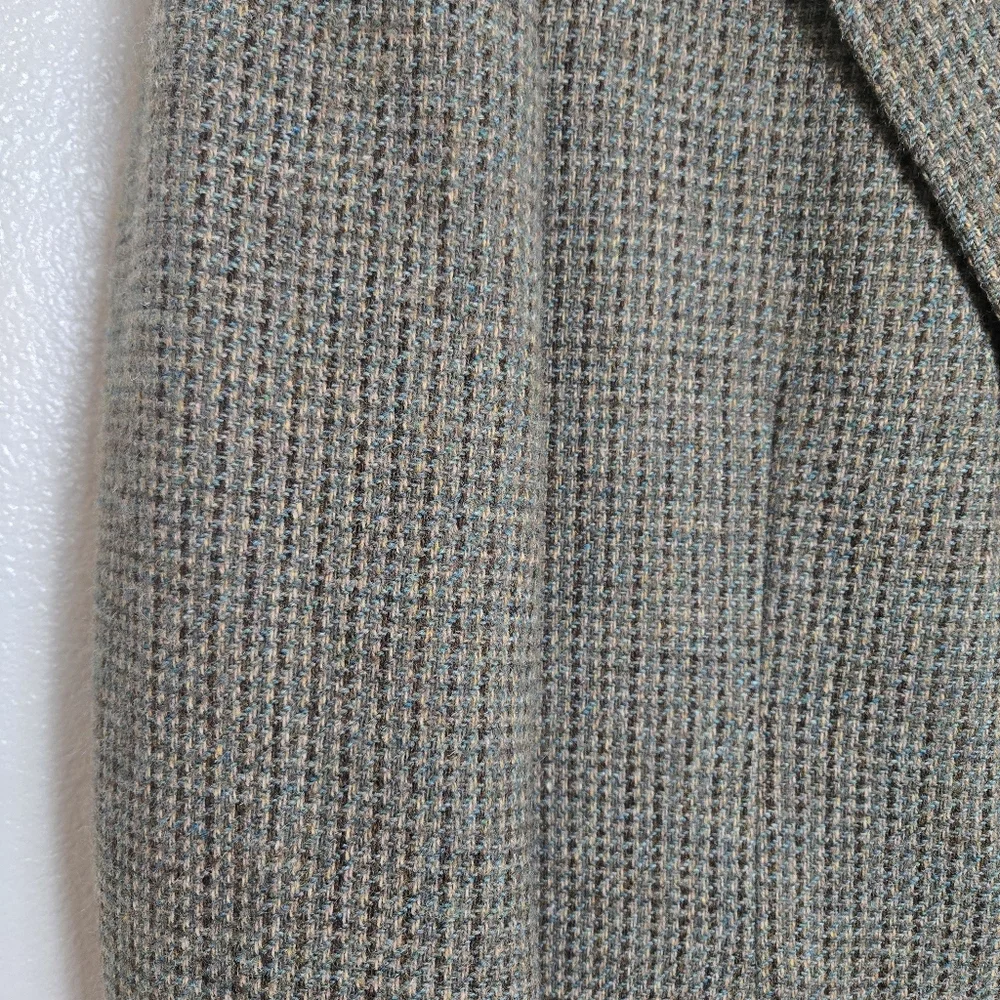 Vintage Polo by Ralph Lauren Houndstooth Wool Blazer‎ Mens 43 R Grandpacore USA